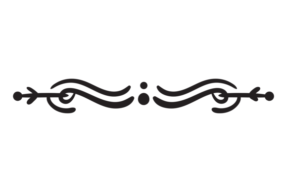 Download Header Line Ornament. Black Decorative T - Header Collection