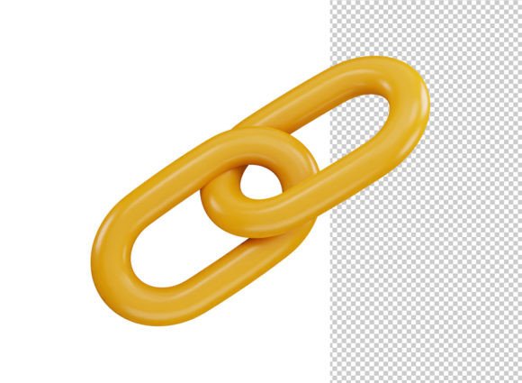 Download Link Chain Icon 3d Rendering - 3d rendering Collection