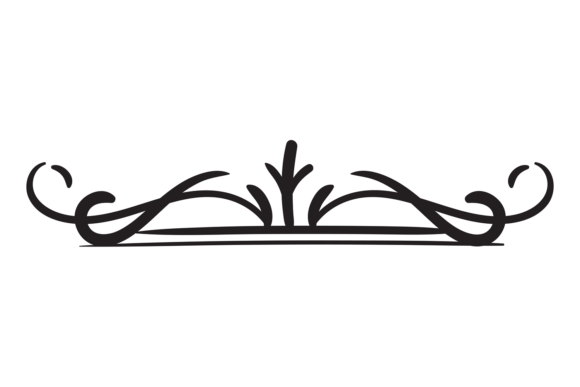 Download Vintage Curve Header. Decorative Black L - Header Collection