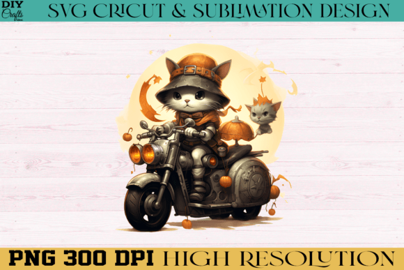 Download Halloween Cat PNG Sublimation Design - Premium Resources